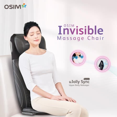 เบาะนวดไฟฟ้า พร้อมเครื่องนวดขาอัจฉริยะ OSIM รุ่น INVISIBLE MASSAGE CHAIR ดำ_8
